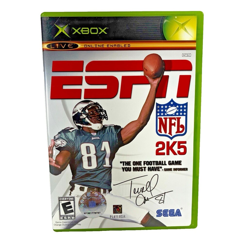 ESPN NFL 2K5 Microsoft Xbox SEGA 2004 Complete with Manual Tested